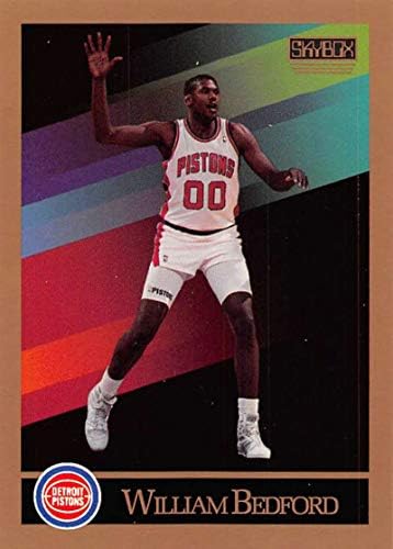 1990-91 כדורסל Skybox 83 ויליאם בדפורד RC כרטיס טירון דטרויט פיסטונס רשמי כרטיס מסחר ב- NBA