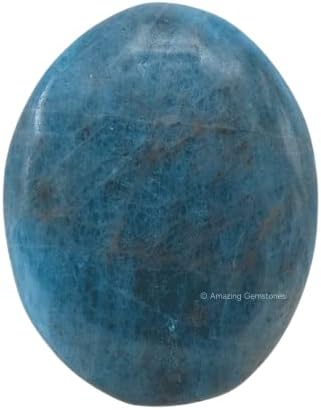 אבן דקל אפטיט כחולה - עיסוי כיס אבן דאגה לאיזון צ'אקרה גוף טבעי, ריפוי רייקי ורשת קריסטל