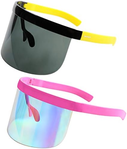 משקפי בטיחות Bhtop 2-1 משקפי שמש ומשקפיים נגד ערפל הגנה על עיניים מלאות משקפיים למפרט יתר לנשים וגברים בצהוב
