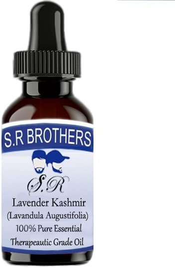 האחים S.R Lavender Kashmir שמן אתרי טהור וטבעי כיתה טהורה עם טפטפת 30 מל