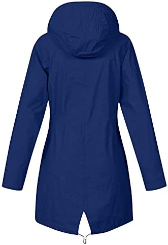 קפוצ'ונים אטומים למים לנשים סווטשירט סווטשירט עבה מעילים מעיל רוכסן מזדמן עם כיסים כפתור כלפי מעלה סוודר