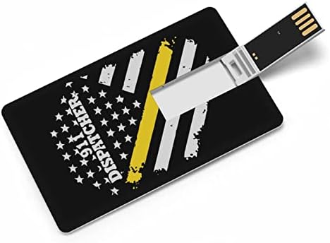 911 משדר כרטיס דגל זהב דק כרטיס דגל USB 2.0 כונן הבזק 32 גרם/64 גרם דפוס מודפס מצחיק