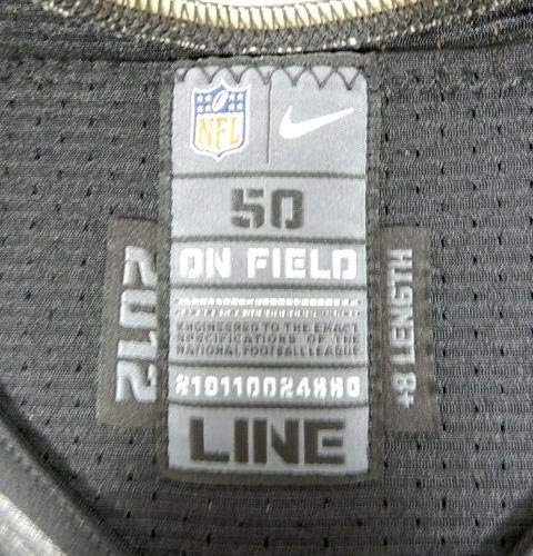 2012 ניו אורלינס סיינטס אנדרו טילר 67 משחק הונפק ג'רזי שחור NOS0114 - משחק NFL לא חתום בשימוש בגופיות