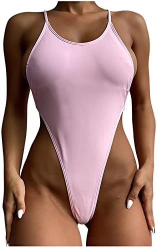 Yubnlvae בגדי ים נשים חתיכה אחת גדולה מדי כיסוי מלא צוות צוואר מודפס 2023 חופשת חוף קיץ טרנדי טנקיני