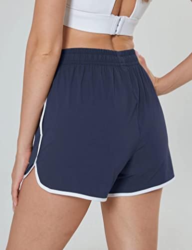 מכנסיים קצרים לנשים מג'קומסן טיול מכנסיים קצרים אתלטי 2 כיסים מהיר יבש חיצוני קיץ ריצה יוגה אימון מכנסי