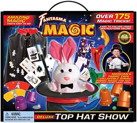 סט פנטסמה Deluxe Top Hat Set - מעל 175 טריקי קסם מדהימים לילדים, כחול