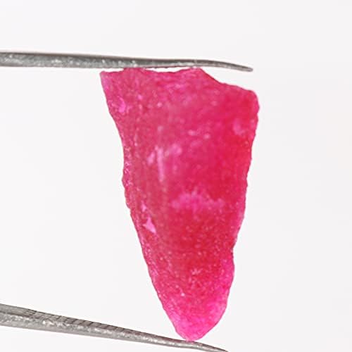 10.35 Ct. אבן אודם אדומה גולמית מוסמכת חוט אודם טבעי מחוספס עטיפה ותכשיטים מייצרים אבן חן רופפת GA-499