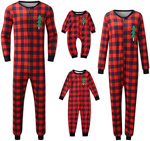 תלבושות בגדי שינה משפחתיות התאמה, PJS לחג המולד שנקבעו למשפחה תואמת פיג'מה תואמת פיג'מה לחג המולד