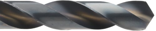 שיקגו Latrobe 53156 110 מקדח שקע של פלדה מהירה, גימור תחמוצת שחורה, 3 Morse Taper Shank, 118
