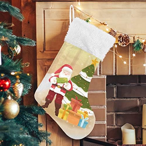 צילום Pimilagu של סנטה גרבי חג המולד 1 חבילה 17.7 , גרביים תלויים לקישוט חג המולד