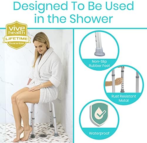 ויב מקלחת שרפרף-אמבטיה אמבטיה ספסל - אמבטיה בטיחות וגילוח מושב ספסלי-מתכוונן, כבד החובה וקל משקל לקשישים,