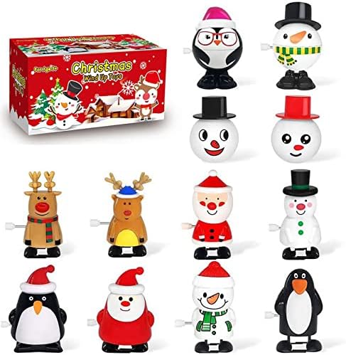 12 חבילה לחג המולד מגוון צעצועים למסיבת חג המולד חסד למילוי תיק, בחירה טובה לילדים ותינוק