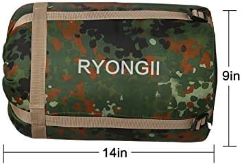 שקי שינה של Ryongii 32 ℉ למבוגרים בני נוער - 4 עונות נוער אטום למים דחיסה ניידת למשקל מים, עמיד פנים וחוץ,