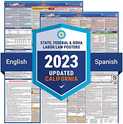 מעודכן 2023 מדינת קליפורניה & הפדרלי דיני עבודה פוסטר - כולל הנוכחי אפריל הפיקוח, FMLA, ו EPPA עדכונים