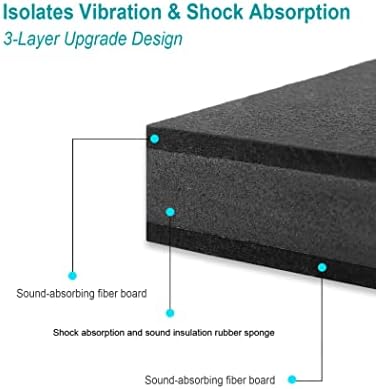 2-חבילה עבור 8 -10 סטודיו צג רעש בידוד רפידות סאב פלטפורמת רמקול משכים 3-שכבה אקוסטית סטנד קצף סטריאו