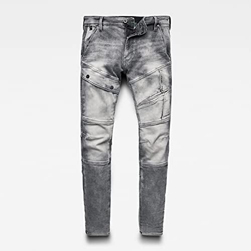 מכנסי ג'ינס מתאימים לגברים גולמיים גולמיים גולשים
