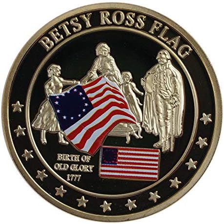 דגל בטסי רוס מטבע זהב מטבע יבש