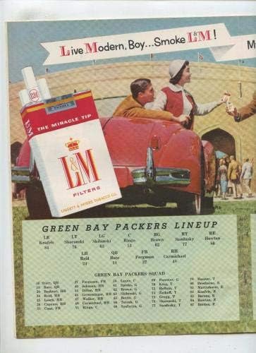21 באוקטובר 1956 תוכנית NFL לוס אנג'לס ראמס ב- Green Bay Packers Ex - תוכניות NFL