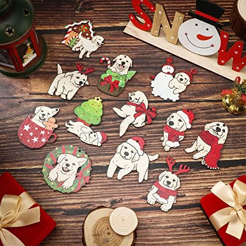 36 חתיכות כלב קישוטי חג המולד מעץ גור עץ חג המולד עץ תלייה קישוטים קישוטי כלבים חמודים קישוטי כלבים מתנות