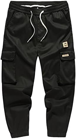 מכנסי טרנינג לגברים 2023 מכנסיים קלאסיים וינטג 'ספורט מכנסי מטען רב כיס מכנסיים מזדמנים מתאימים מדי