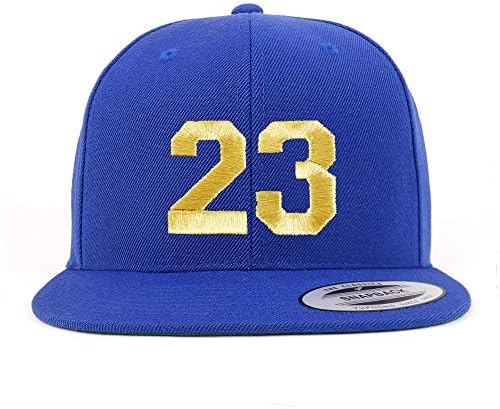 טרנדי הלבשה חנות מספר 23 זהב חוט שטוח ביל סנאפבק בייסבול כובע