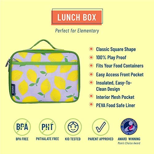 תיבת קופסת אוכל מבודדת לילדים לבנים ובנות, קופסת ארוחת הצהריים לילדים לשימוש חוזר מושלמת לגודל