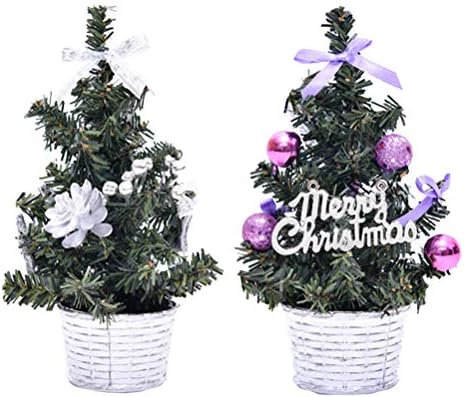 2 יחידים מלאכותיים עץ חג המולד עיצוב עץ חג המולד מתנות לדגם לחנות משרדים ביתיים קישוט ביתי