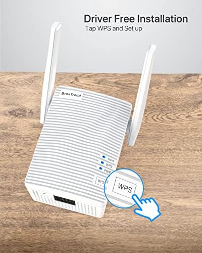 BroStrend Band כפול 1200 מגהביט לשנייה WiFi גשר, המיר את המכשיר החוטי שלך לרשת אלחוטית, עובד עם כל התקנים