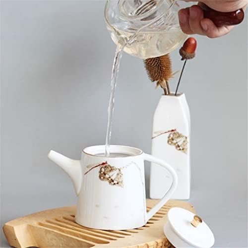 Liuzh vhite Glaze Teapot Ceramic Ceramic בעבודת יד קרמיקה קומקום קומקום קומקום קומקום משק בית כלים