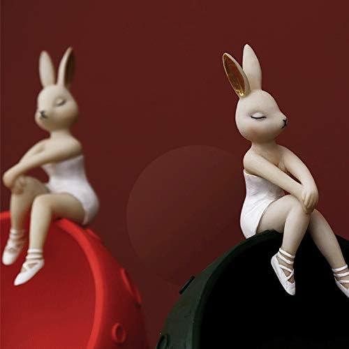 ZLBYB אלגנטי ויצירתי ארנב ארנב מרפסת מפתח קישוט