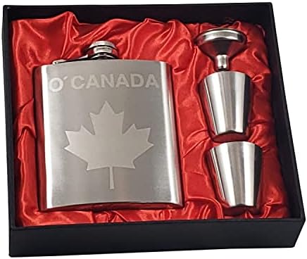 קנדה 7 עוז בקבוק מתנה להגדיר עם עלה מייפל חרוט