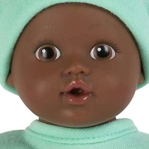 אדורה רך תינוק בובת ילד תינוק טוט עדין ג ' ירפה 8.5 אינץ מיני ויניל בובה, מתרפק משוקלל גוף, עיניים חומות,