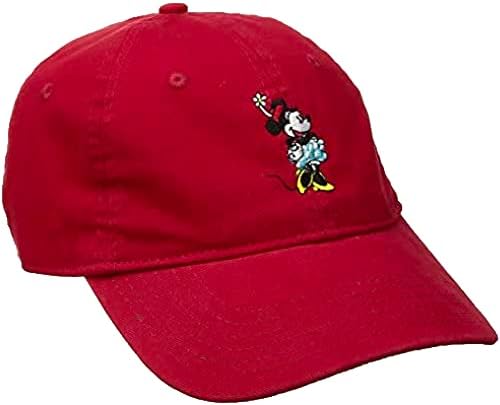 קונספט אחד דיסני מיני מאוס רקום כותנה מתכוונן אבא כובע, בייסבול כובע עם מעוקל ברים