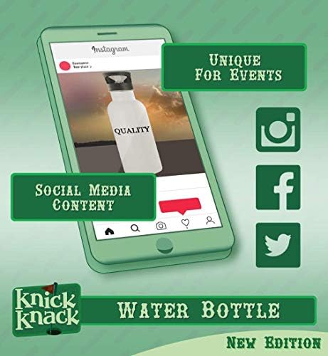 מתנות Knick Knack Countries - בקבוק מים מפלדת אל חלד 20oz, כסף