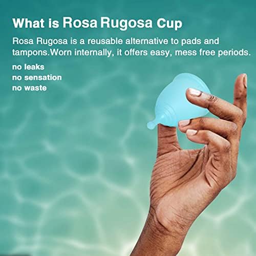 רוזה רוגוסה: גביע המחזור החודשי גביע מחזור לשימוש חוזר - סיליקון רפואי-קל להכנסה והסרה של טמפון וכרית