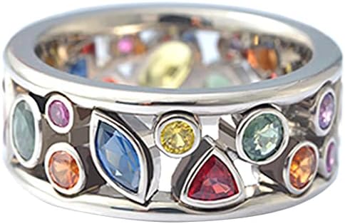 טבעת חתונה גבירותיי גודל לבן 610 נחושת אלגנטי תכשיטי טבעת טבעת חן טבעות טבעות בציר