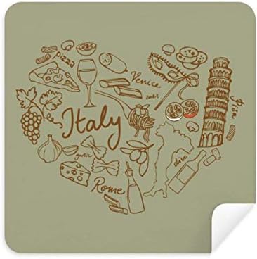 אהבת יין איטליה ענבים מזונות משקפיים ניקוי בד טלפון מסך מנקה זמש בד 2 יחידות