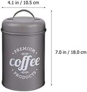 חממה חממה קפה אטום מיכל 3 יחידות קפה צנצנת סט, בציר מטבח מיכל ברזל קפה מיכל חווה מטבח צנצנות תה זכוכית