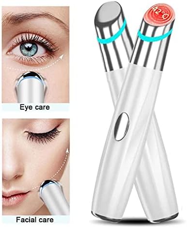 Rygrzj עיניים חשמליות לעיסוי עט LED פוטון טיפול רטט הסרת נפיחות מעגל עיניים מחומם מעגל עיניים