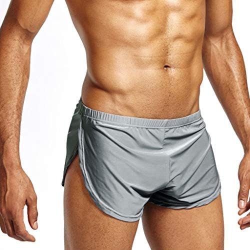 2023 מכנסיים חדשים כיס קרח משי משי תחתונים סקסיים מוצקים בוקסר תחתונים קצרים תחתונים של גברים נושמים