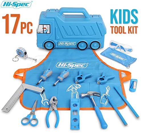 Hi-Spec כחול 4.8 וולט חשמל אלחוטי חשמלי צרור מברג חשמל עם ערכת כלים לילדים