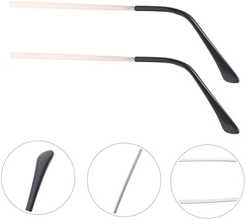 MIPCase משקפי מתכת החלפת מקדשים, 1 זוג משקפי ראייה זרוע משקפי מתכת רגל מקדש למשקפי קריאה משקפי שמש