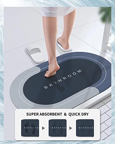שטיחי אמבטיה יבש מהיר של Deparnit גומי שטיחי אמבטיה יבש מהיר סופג