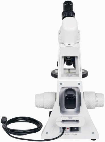 קן-א-ויז ' ן טי-17541ג קורסקופ דיגיטלי 2 מיקרוסקופ מורכב עם ראש חד-עיני ושלב צף