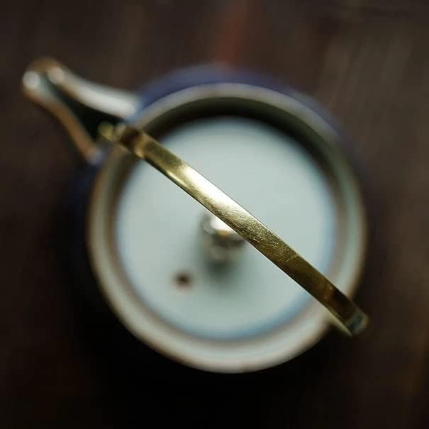 גנרי כחול -לבן טיטון יד מעודכב זיגוג אדמונית קרמיקה סיר תה 1 סיר 4 כוסות טקס תה