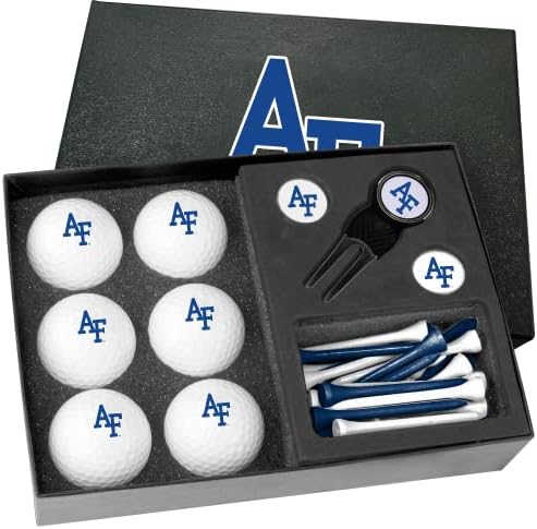 Golfballs.com קלאסי חיל אוויר בזים חצי תריסר מתנת סט עם דיוות כלי-ריק כדורי