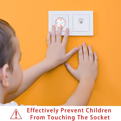 24 חבילות עגול עגול כיסוי שקע בטיחות לילדים דו-שיניים מכסה מגני מוצא חשמל