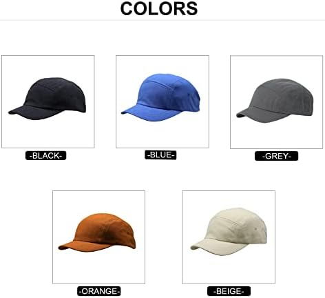 5 פאנלים כובע בייסבול קצרים שוליים לנשים וגברים שכבה מוצקה כותנה כותנה כותנה כותנה מתכווננת