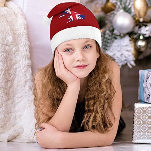 בירטיש דגל מפת חג המולד כובע אישית סנטה כובע מצחיק חג המולד קישוטים