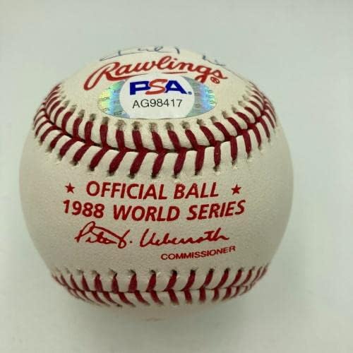 Vin Scully Kirk Gibson Lasorda Hershiser חתמה 1988 PSA Baseball Series PSA - Baseoggle
